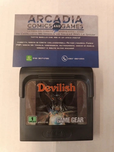 Devilish Game Gear Sega PAL Loose Solo Cartuccia